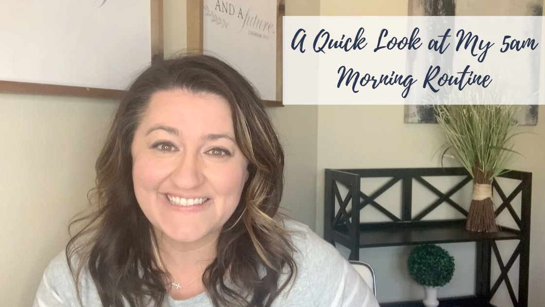 A Quick Look at My 5AM Morning Routine | AshleyVarner.com #morningroutine #momroutine