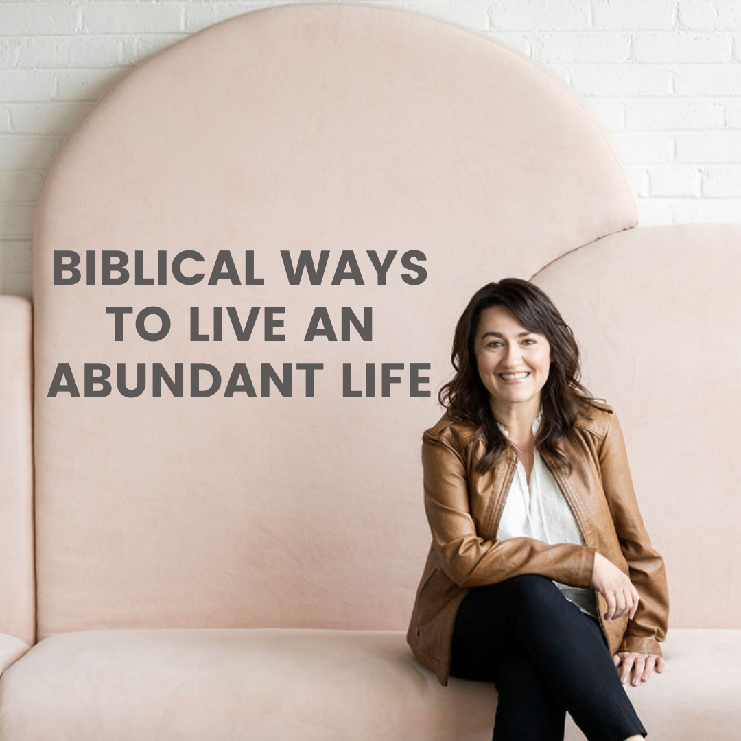 Jesus said that He came to give us an abundant life. And living abundantly means living a life that's full of Jesus. Here are a few biblical ways you can start living that abundant life today!