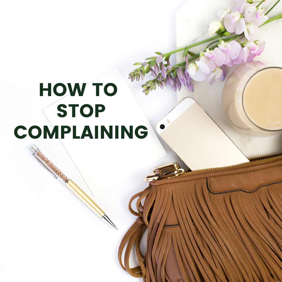 Do you have a problem with complaining? I know that I do unless I'm intentional about taking my thoughts captive. Over the last several weeks and months, I've been diligently working on dealing with my complaining and I've found a few things that have worked! Read on to find out about how to you can stop complaining and sharing some tips so that complaining is no longer a vise in your life. #christianlifecoach #stopcomplaining